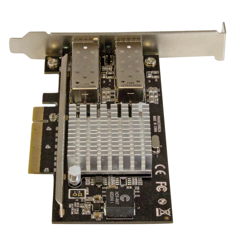 StarTech PEX20000SFPI 2-Port 10G Fiber Network Card with Open SFP+ - PCIe, Intel Chip